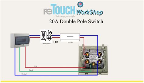 2 way double pole switch diagram - Wiring Diagram and Schematics