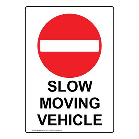 Vertical Sign - Traffic Safety - Slow Moving Vehicle