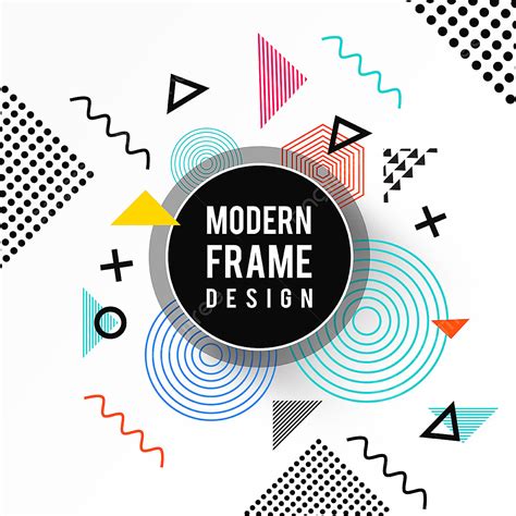 Modern Interior Design Vector Art PNG, Colorful Vector Modern Frame ...