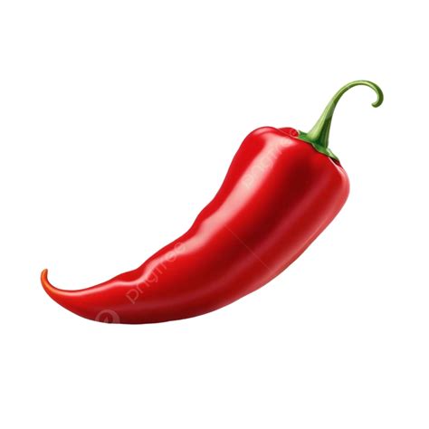 Free Vector Red Chili Pepper Realistic Single Object On Blank White ...