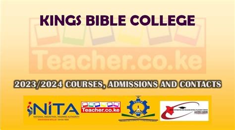 Kings Bible College Courses Offered, Contacts and Application Procedure ...