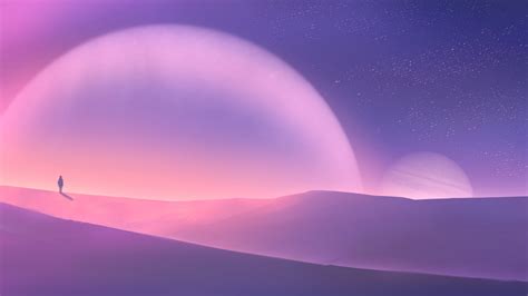 Sci Fi Landscape Purple Wallpaper, HD Artist 4K Wallpapers, Images and ...