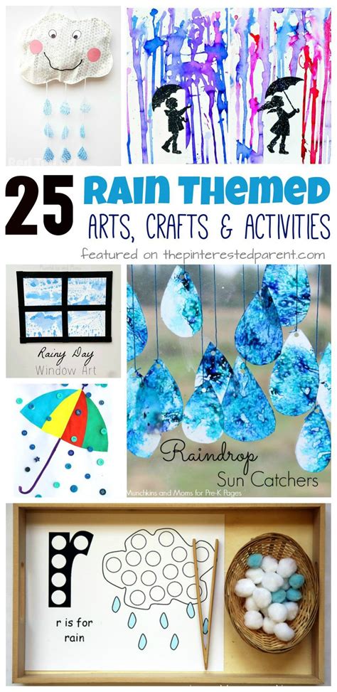 25 Rain Themed Arts, Crafts & Activities – The Pinterested Parent ...