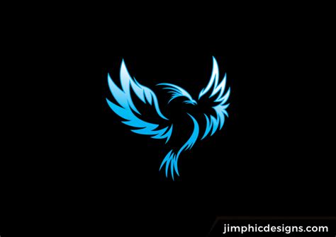 Blue Phoenix Logo | Bird logo design, Photo logo design, Logo design video