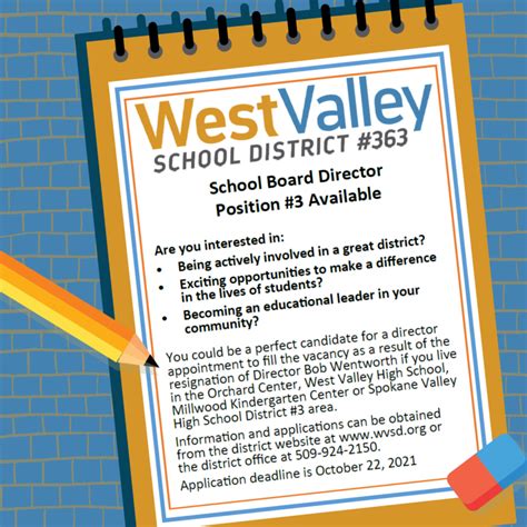 School Board Director Position #3 Available - Applications must be in ...