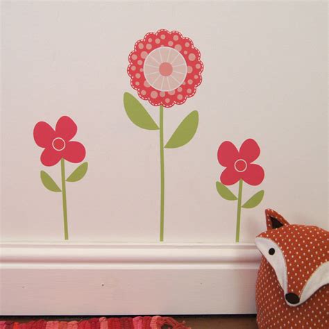 spring flower garden wall stickers by parkins interiors ...