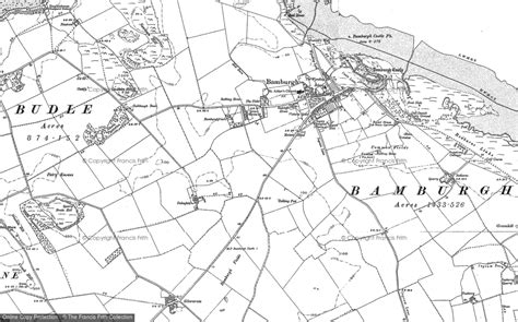 Old Maps of Bamburgh, Northumberland - Francis Frith