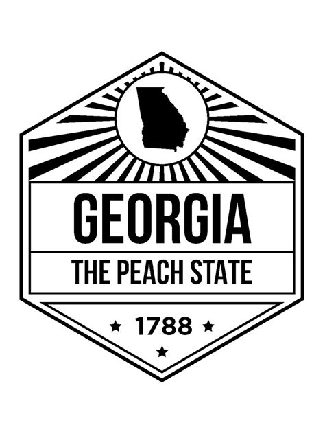 "Georgia State Motto - The Peach State graphic" Scarf for Sale by ...