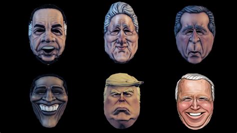 PAYDAY 2: U.S. President Masks by Evanh123 on DeviantArt