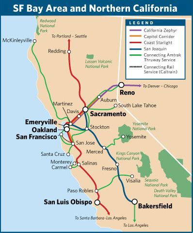 Amtrak San Joaquin Map