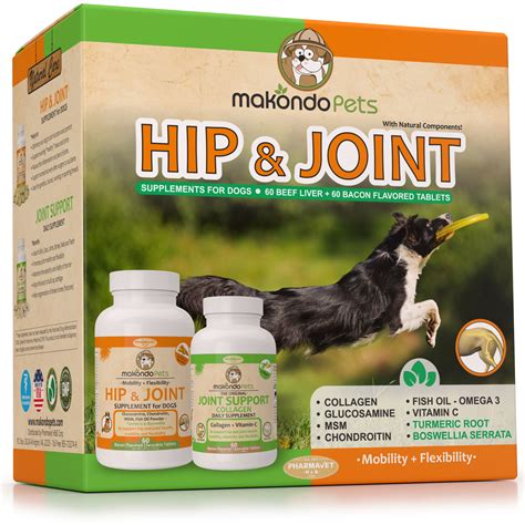 Dog Arthritis Aid - Hip and Joint Supplements for Dogs with Collagen ...