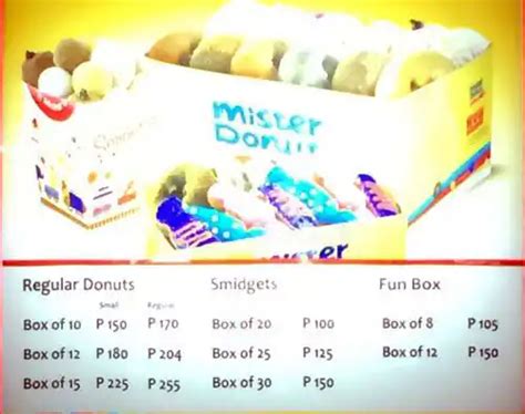 Mister Donut Menu, Menu for Mister Donut, Basak, Lapu-Lapu City ...