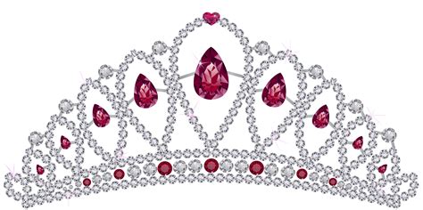 Diamond Tiara with Rubies PNG Clipart | Crown clip art, Crown template ...