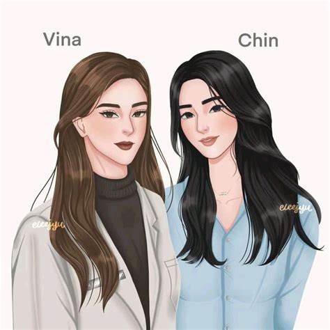 Vina and Chin | Anime gadis cantik, Foto sampul, Gadis cantik