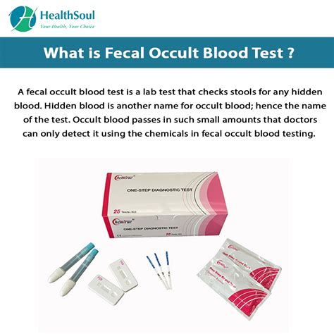 Fecal Occult Blood Test – Healthsoul