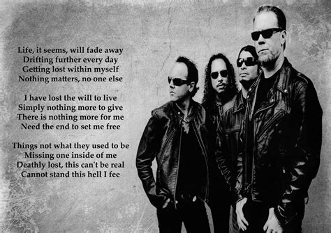 Metallica - Fade To Black - Lyrics - Great Rock Metal Album Cover ...