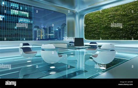 Futuristic office interior concept hi-res stock photography and images ...