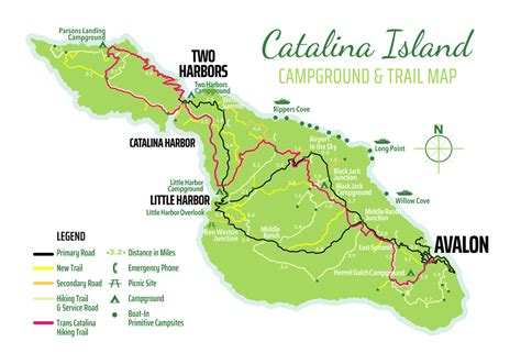 Map of Catalina Island, Avalon & Two Harbors | Visit Catalina Island