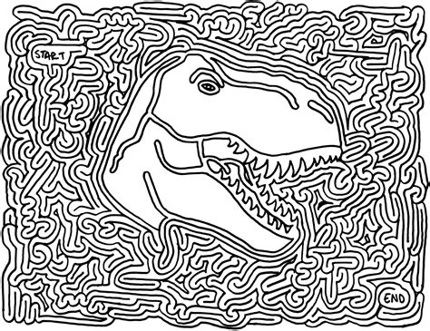 Printable Dinosaur Maze