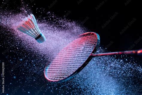 Badminton action , Badminton shuttlecock, Fast Shuttlecock Stock Photo ...