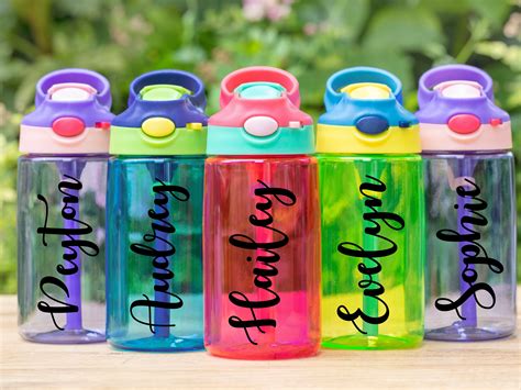 Kids Water Bottle Personalized Water Bottle Kids Water | Etsy