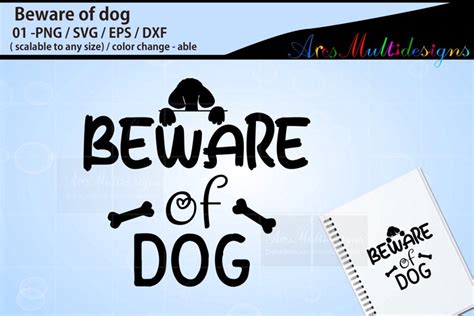 Beware of dog svg (2989867)