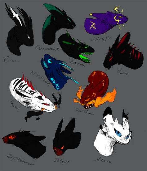 Nightfury OCs by ohitsuji101 on DeviantArt