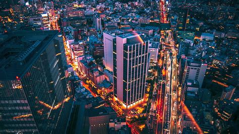 Cities, Tokyo, Building, City, japan, Night, HD wallpaper | Peakpx