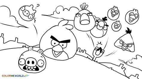 Angry Birds Coloring Pages For Kids