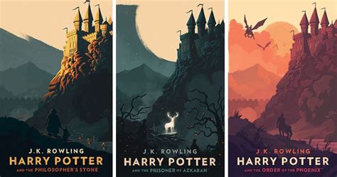 Magical Vintage Harry Potter Book Covers By Olly Moss | Bored Panda