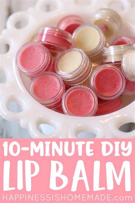 10-Minute DIY Lip Balm - Happiness is Homemade