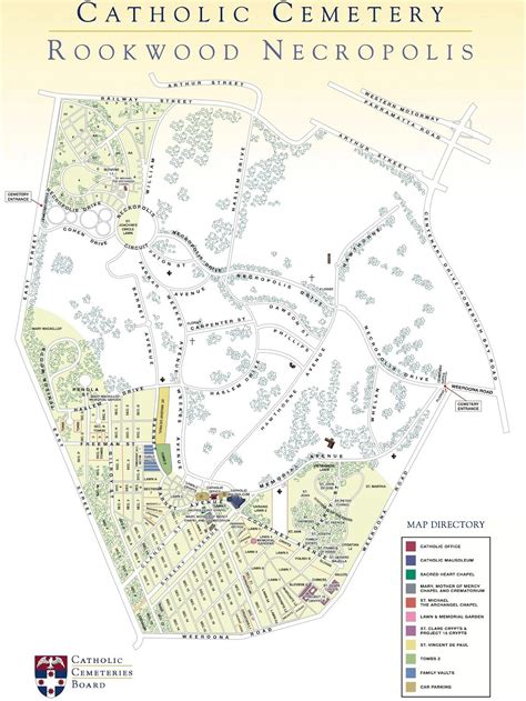 Map Of Rookwood Cemetery - Zip Code Map