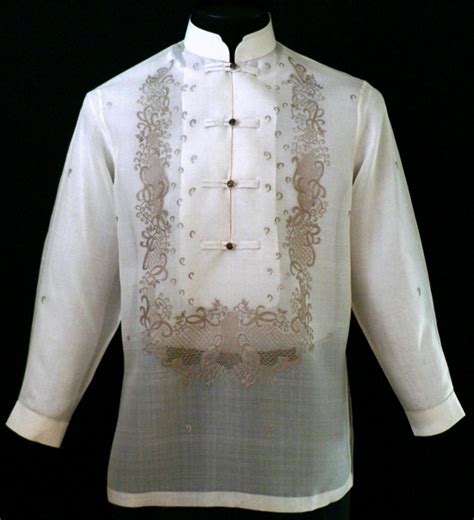 Another barong style | Barong tagalog, Traditional outfits, Barong