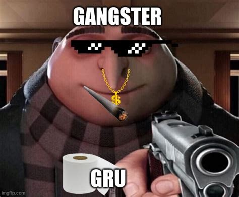 Gru Gun Meme Template