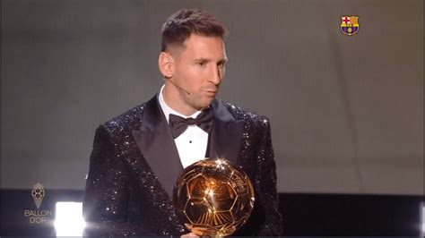 LEO MESSI WINS 7TH BALLON D'OR (BALLON D'OR 2021) 7️⃣ 🏆 - YouTube