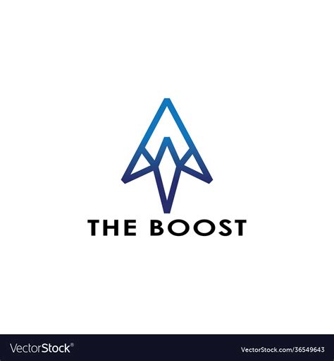 Boost logo design Royalty Free Vector Image - VectorStock