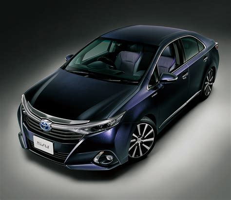 Image Toyota Sai 2015 Viola Hybrid vehicle Blue Cars