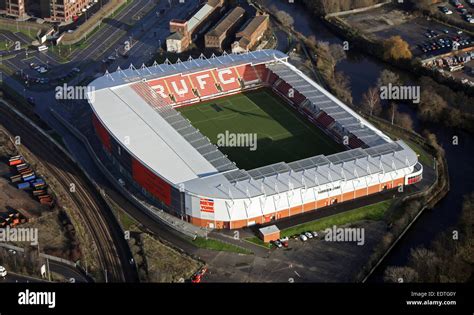 aerial view of AESSEAL New York Stadium, Rotherham United's football ...