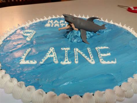 Shark cookie cake. | Shark cookies, Cookie cake, Cake