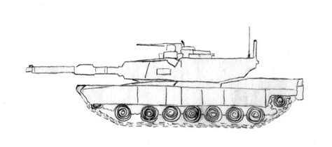 M1 Abrams Tank Drawing Images - Drawing Skill