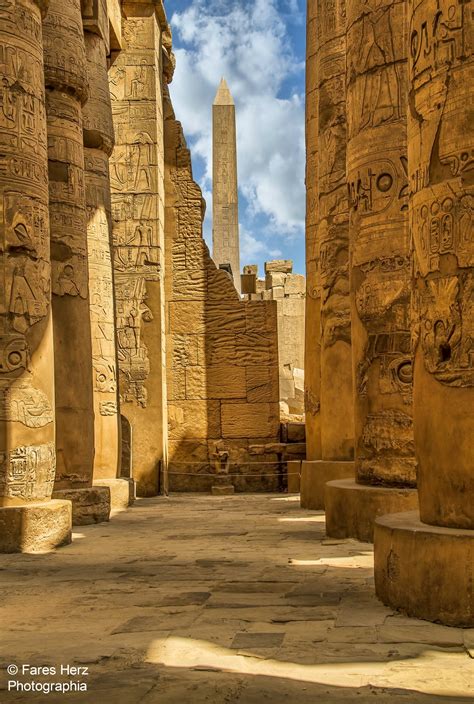 Karnak Temple Columns : Egypt