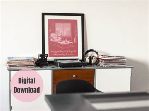 Printable Wall Art Therapist Office Decor Pink Typography - Etsy