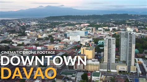 DOWNTOWN DAVAO SKYLINE Cinematic Drone Footage | DAVAO CITY PHILIPPINES ...