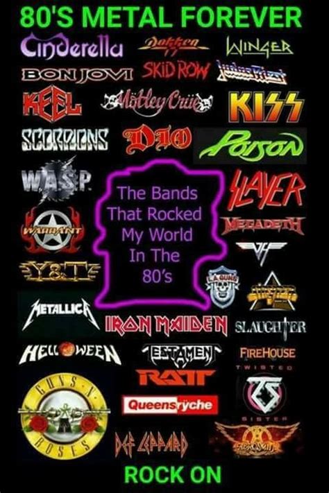 80s Metal Bands, Hair Metal Bands, 80s Rock Bands, Rock Band Logos, 80s ...