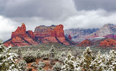 Sedona in Snow