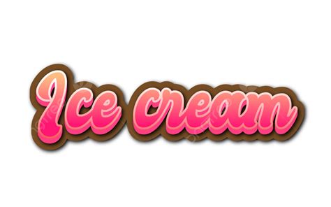 Ice Cream Text Effects Design, Alphabet, Text Effect, Font PNG and ...