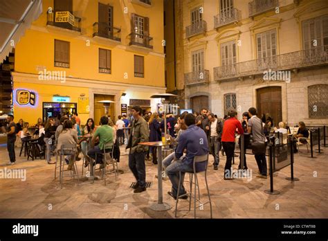 Nightlife Malaga Spain Stock Photo - Alamy