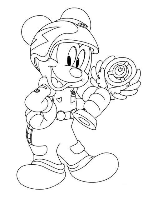 Mickey And The Roadster Racers Coloring Pages Coloring Pages