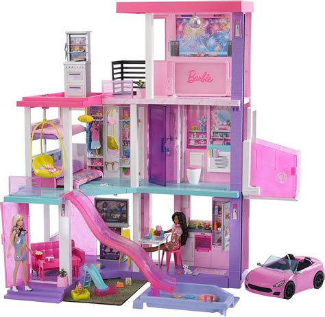 Barbie 60th Celebration Dreamhouse house with 2 exclusive dolls ...