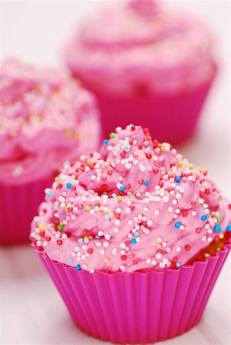 Pink Cupcakes Stock Photo - Image: 13828130